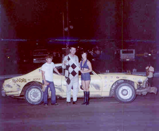  - Harvey Jones takes a Late Model win in 1975 _Marty Little Collection_